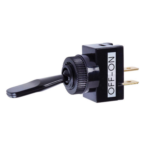 Jandorf - 61112 - 20 amps Single Pole Toggle Automotive/Marine Switch Black - 1/Pack