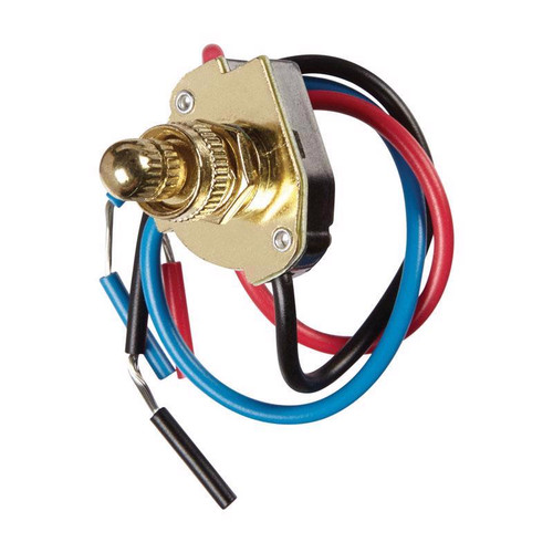Jandorf - 61215 - 6 amps Single Pole or 3-way Rotary Appliance Switch Brass - 1/Pack