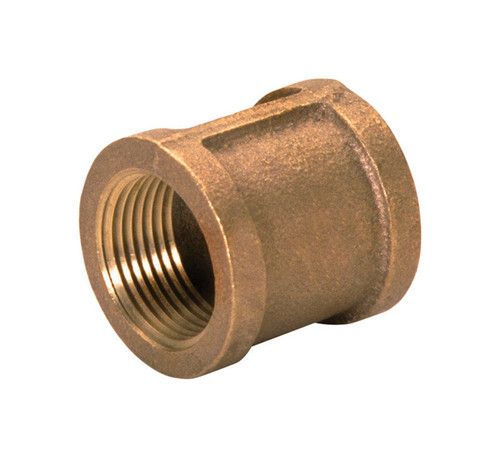 JMF - 4535050 - 1-1/2 in. Female x 1-1/2 in. Dia. FPT Brass Coupling