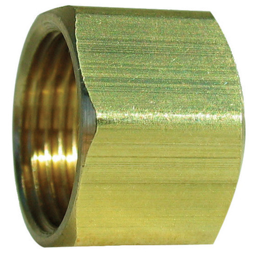 JMF - 41225 - 1/2 in. Compression x 1/2 in. Dia. Compression Brass Nut