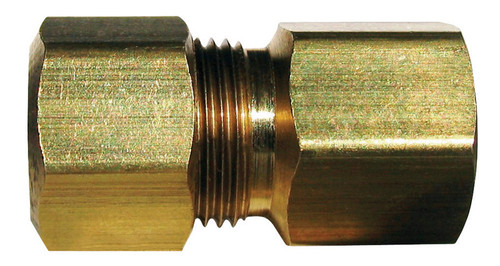 JMF - 4338224 - 3/8 in. Compression x 1/4 in. Dia. FPT Brass Adapter