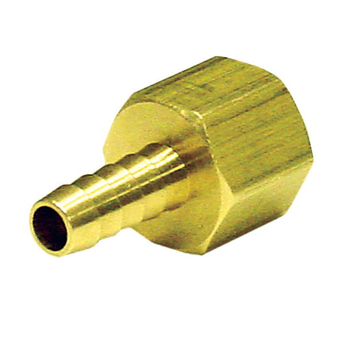 JMF - 4504510 - Brass 3/8 in. Dia. x 1/2 in. Dia. Adapter Yellow - 1/Pack