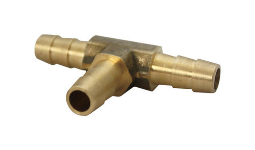 JMF - 4504809 - Brass 3/8 in. Dia. x 3/8 in. Dia. Tee Connector - 1/Pack Yellow