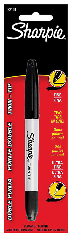 Fine Tip Permanent Marker, Black (35010)