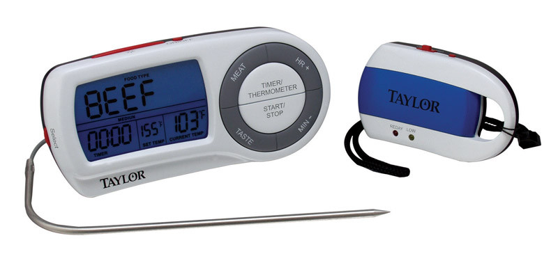 Taylor Digital Cooking Probe Thermometer & Timer -Tested - with
