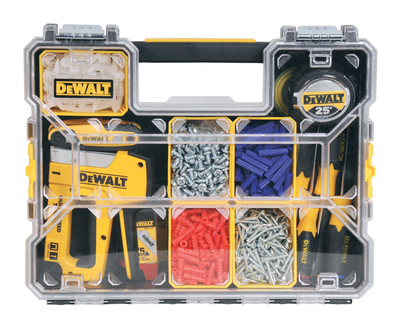 DEWALT Plastic 12-Compartment Small Parts Organizer Flip Bin