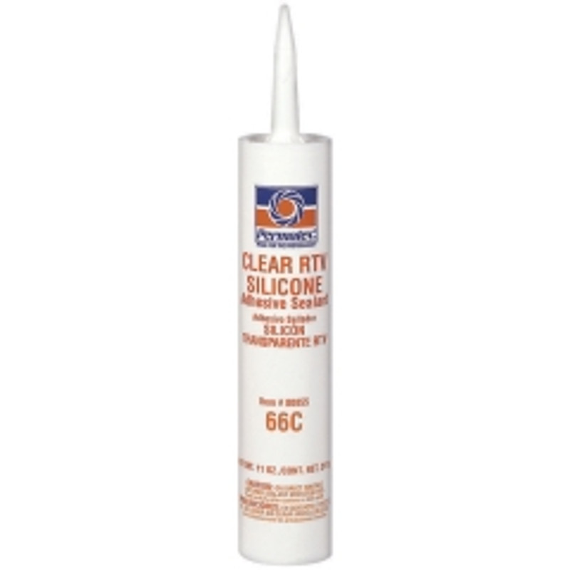 Permatex® 80050 Clear RTV Silicone Adhesive Sealant, 3 Oz Tube