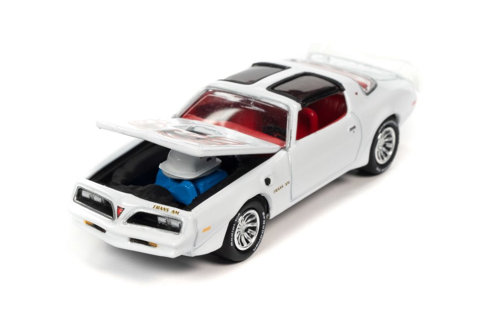 1977 Pontiac Firebird Trans Am, Cameo White - Johnny Lightning JLSP175/24B  - 1/64 scale Diecast Car