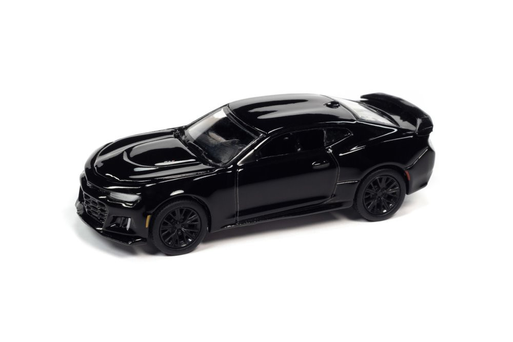 2019 Chevy Camaro ZL1, Gloss Black - Auto World AWSP080/24A - 1/64 scale Diecast Model Toy Car