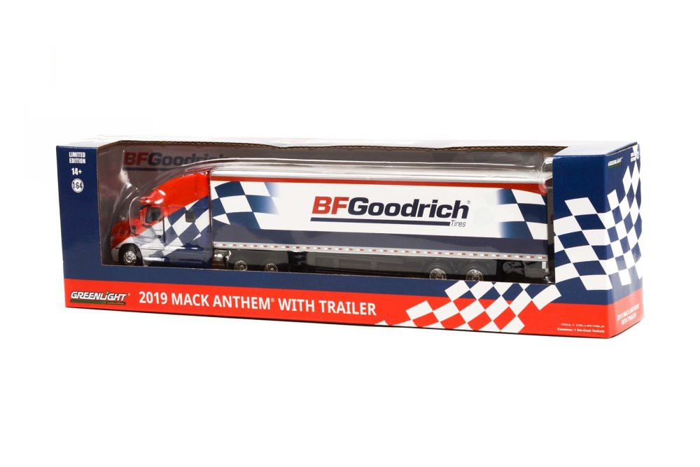 2019 Mack Anthem 18-Wheeler Tractor-trlr BFGoodrich Tires,withand 30280/24 1/64 scale Diecast 