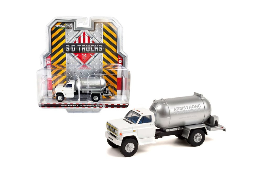 1982 Chevy C-60 Propane Truck "Armstrong Propane Co."and Silver -  45140B/48 - 1/64 scale Diecast 