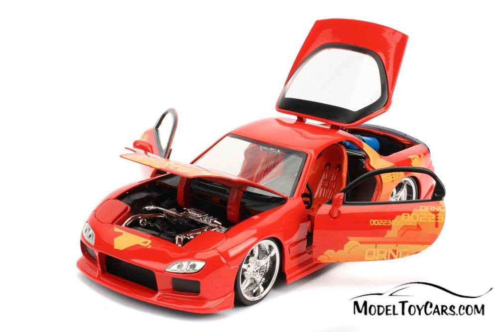 Mazda RX-7 Hardtop, Fast & Furious - Jada 30747 - 1/24 scale Diecast Model Toy Car