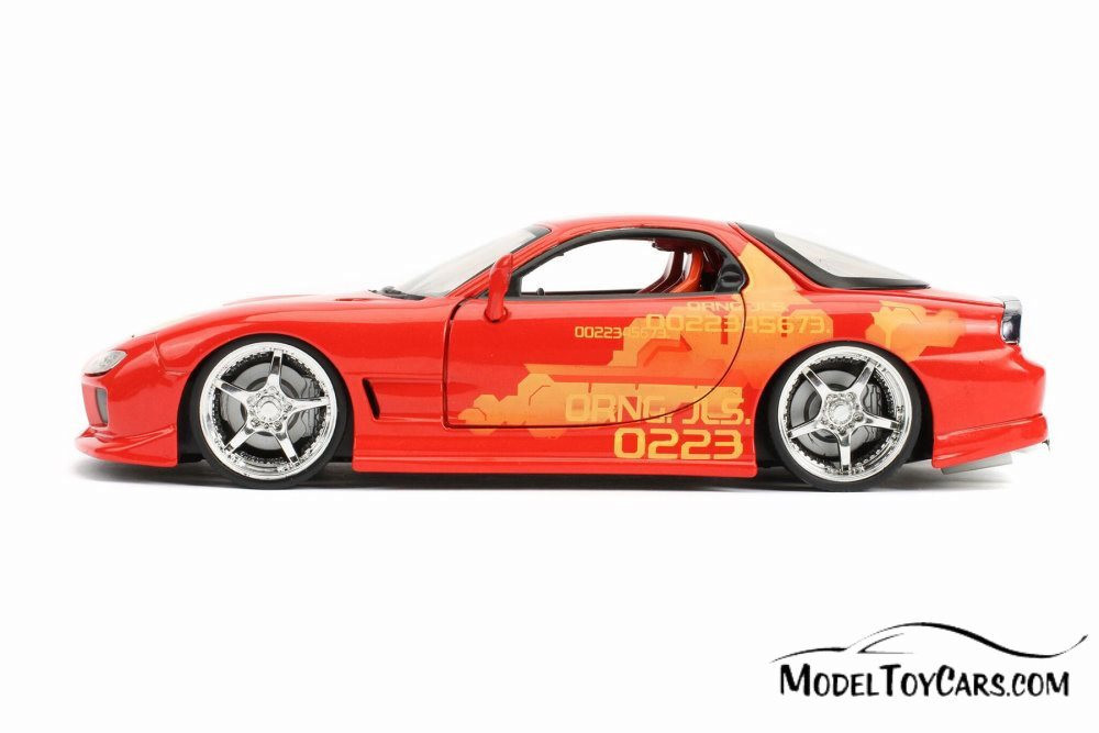 Mazda RX-7 Hardtop, Fast & Furious - Jada 30747 - 1/24 scale Diecast Model Toy Car