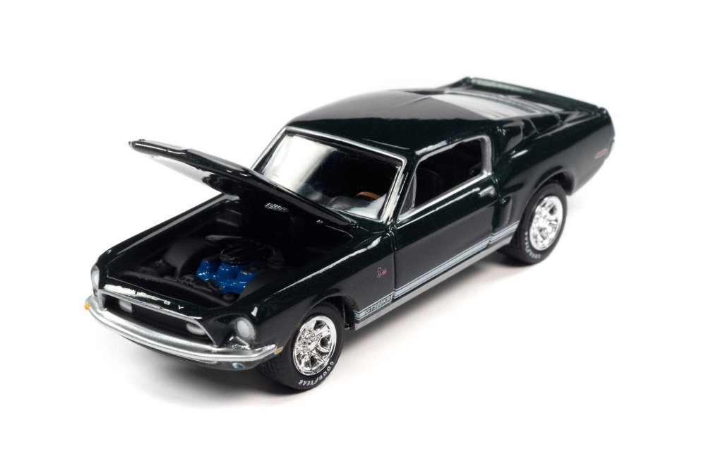 1968 Shelby GT-500KR, Highland Green - Johnny Lightning JLSP172/24B - 1/64 scale Diecast Car