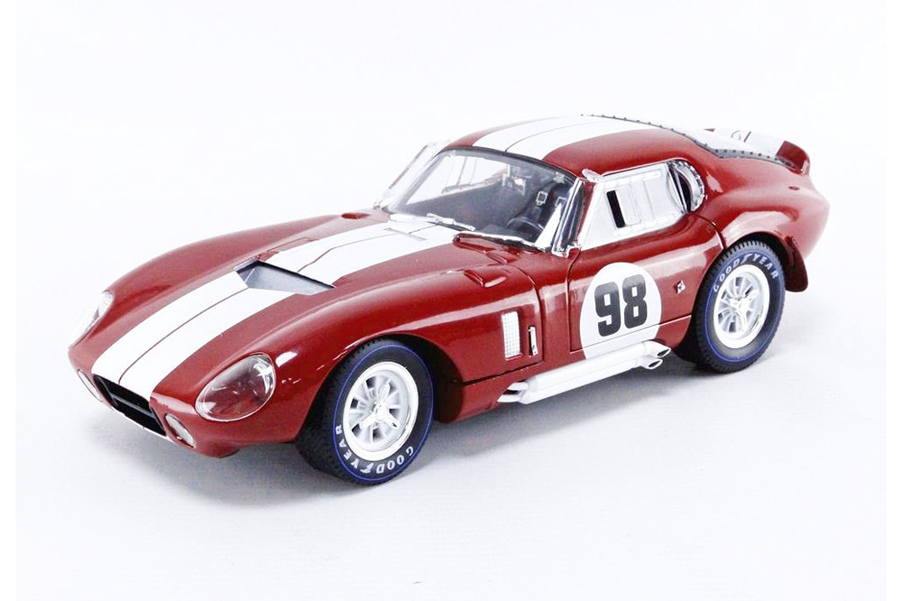 1965 Shelby Cobra Daytona Coupe #98, Red w/White - Shelby Collectibles  SC131R - 1/18 Diecast Car