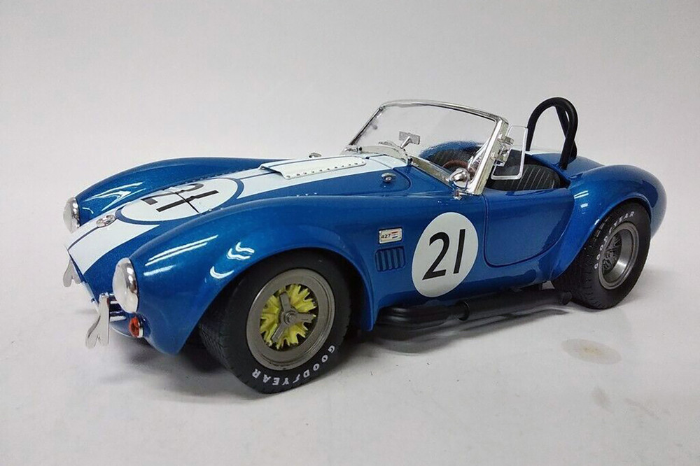 65 Shelby Cobra 427 S/C #21 Cnvrtbl w/Shelby Collectibles SC112BU 1/18 scale Diecast Model Toy Car