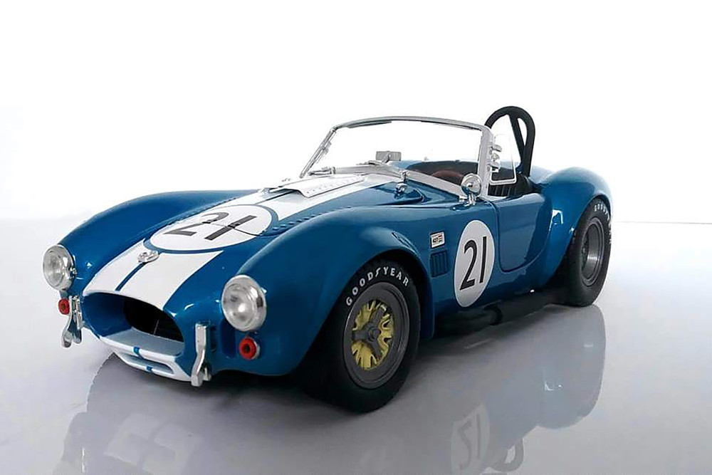 65 Shelby Cobra 427 S/C #21 Cnvrtbl w/Shelby Collectibles SC112BU 1/18 scale Diecast Model Toy Car