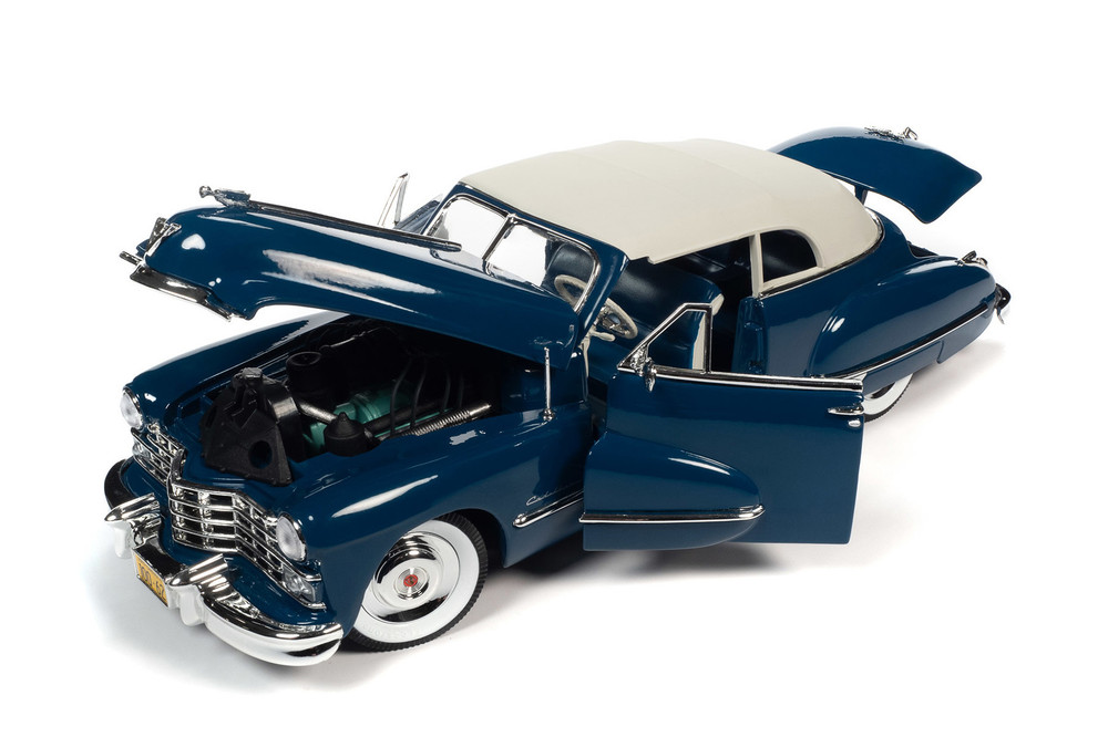 1947 Cadillac Series 62 Soft Top, Beldon Blue - Auto World AW274