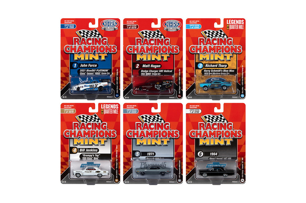 Round 2 Racing Champions Mint 2021 Release 2 Diecast Car Set - Box