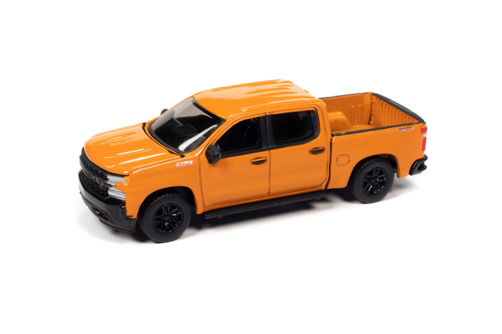 2020 Chevy Silverado Z71 LT Trail Boss, Orange - Auto World AWSP089/24A - 1/64 scale Diecast Car