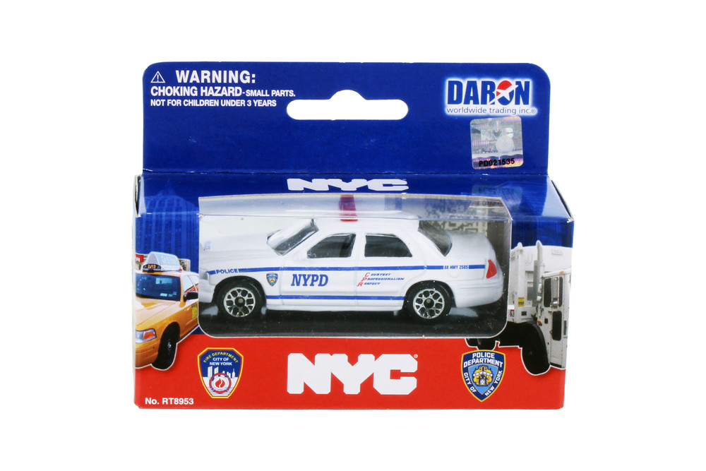 NYPD Police Car, White - Daron RT8953P - Diecast Model Toy Car