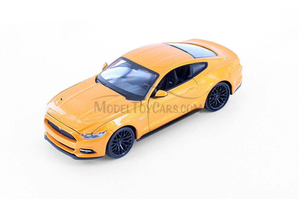 2015 Ford Mustang GT, Orange - Maisto 31508OR - 1/24 scale Diecast Model Toy Car