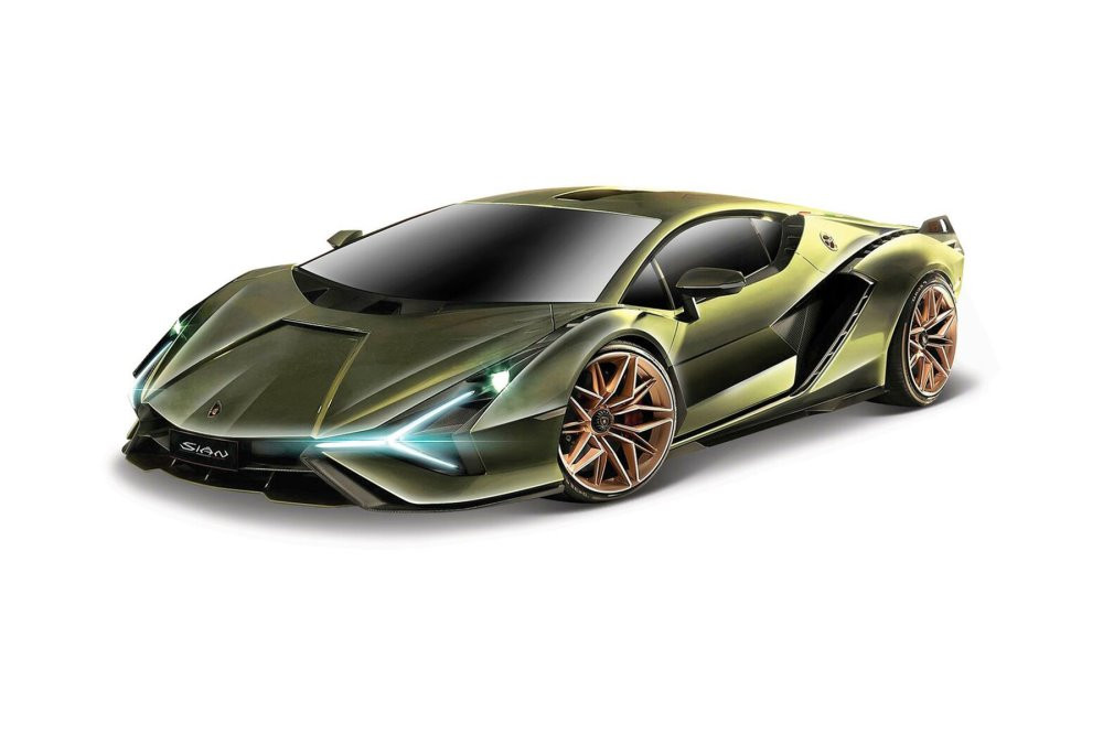 Lamborghini Sián FKP37 , Matte Green - Bburago 21099GN - 1/24 scale Diecast  Model Toy Car - ModelToyCars.com