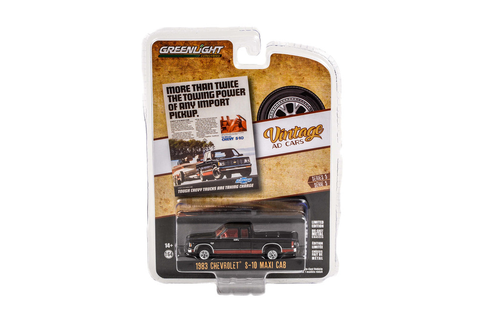 1983 Chevy S-10 Maxi-Cab Pickup Truckwith Red - 39080E/48 - 1/64 scale ...