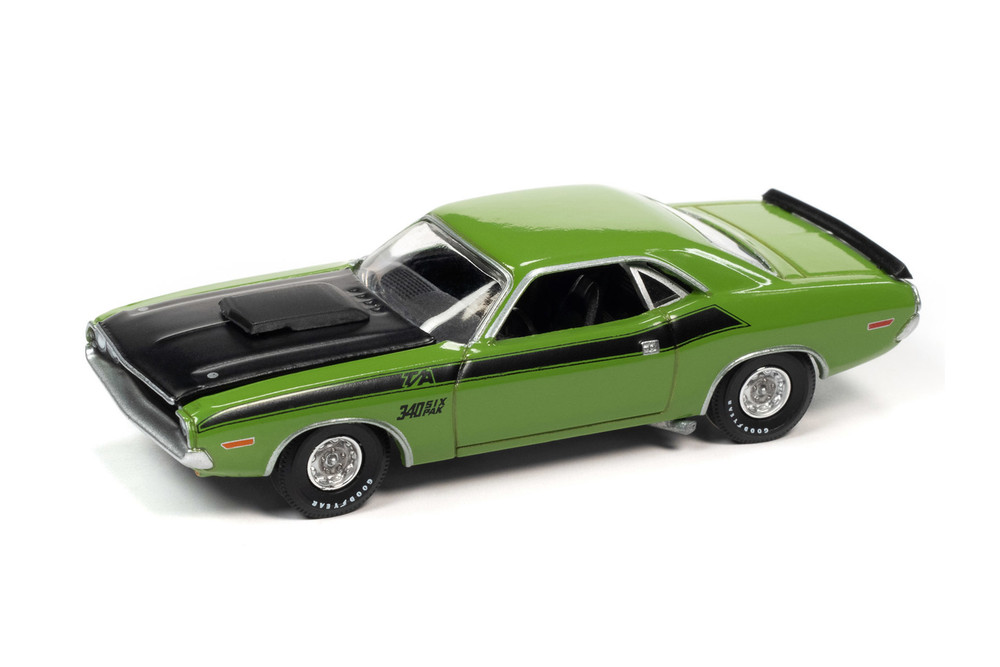 1970 Dodge Challenger T/A, Go Green - Auto World AWSP086/24A - 1/64 scale  Diecast Model Toy Car