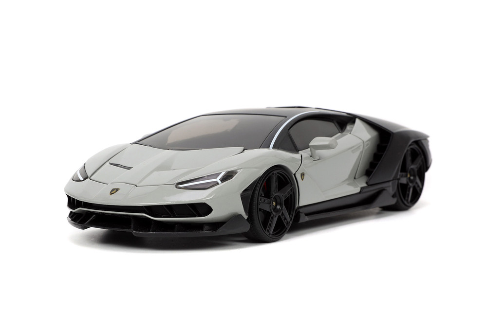 Lamborghini Centenario, Gray and Matte Black - Jada Toys 32951/4 - 1/24 scale Diecast Model Toy Car