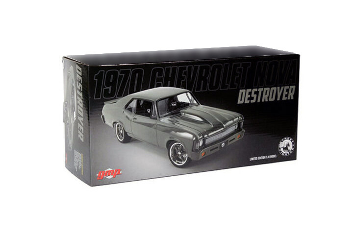 1970 Chevy Nova Destroyer Street Fighter, Dark Gray - GMP 18957