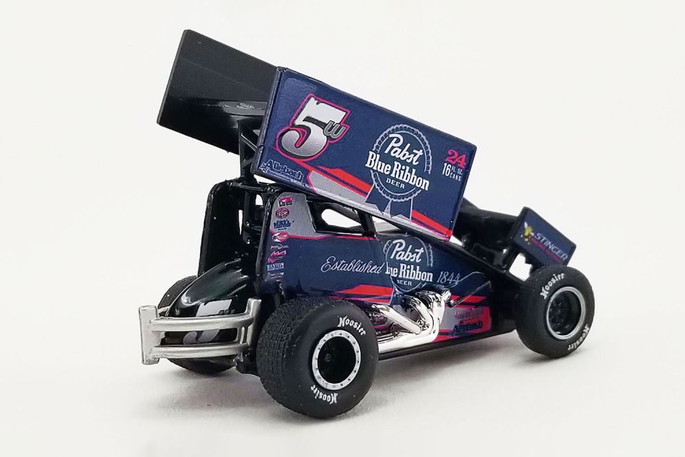 ACME A1809519 Sprint Car 1:18 Blu - Modello Diecast Lucas Wolfe Nastro Blu - Edizione Limitata Da Collezione, Nuovo In Scatola