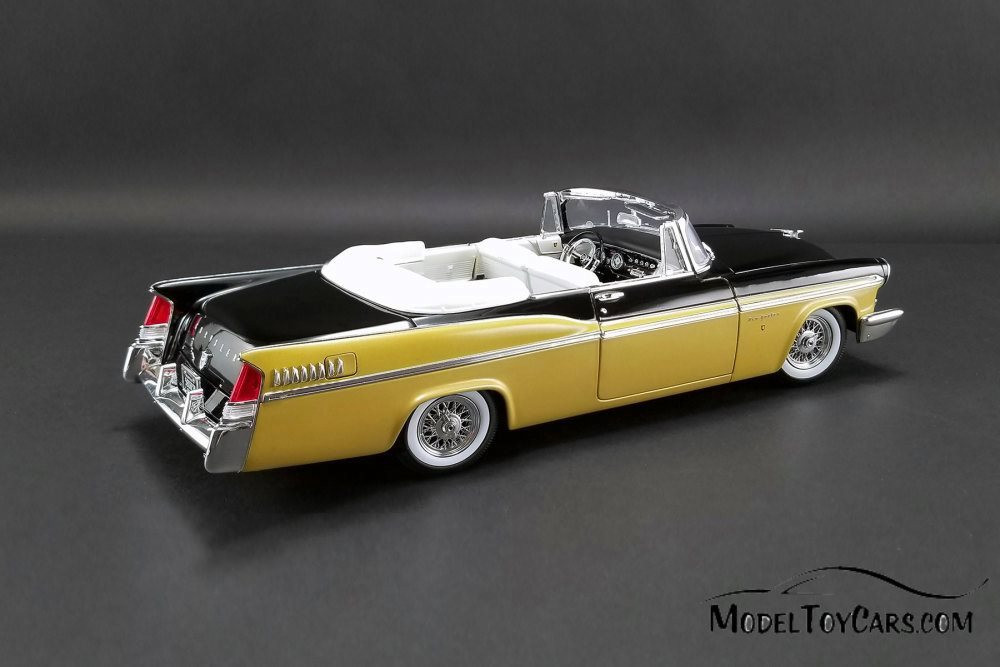 1956 Chrysler New Yorker St. Regis Convertible, Gold with Black and White - Acme A1809004 - 1/18 scale Diecast Model Toy Car