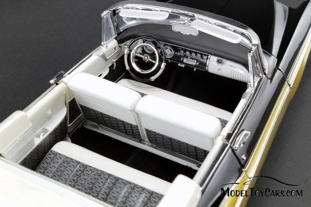 1956 Chrysler New Yorker St. Regis Convertible, Gold with Black and White - Acme A1809004 - 1/18 scale Diecast Model Toy Car