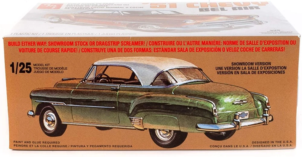 AMT862 1/25 1951 シェビー ベル エア プラスチックモデルキット rdzdsi3 AMT 1951 Chevy Bel Air, 1/25 scale Plastic Model Car Kit - AMT862
