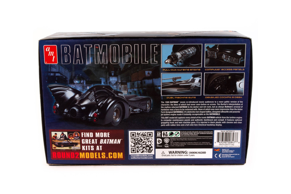 AMT Batman 1989 Batmobile, 1/25 scale Plastic Model Car Kit