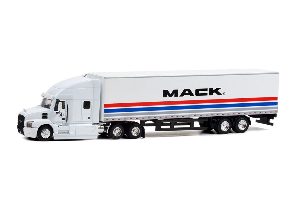 2018 Mack Anthem 18-Wheeler Tractor-Trailer, White - Greenlight