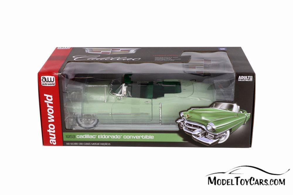 No528 ミニカー1/18 箱あり CADILLAC ELDORADO 1/18 Auto World 1953 Cadillac Eldorado Convertible Gloss