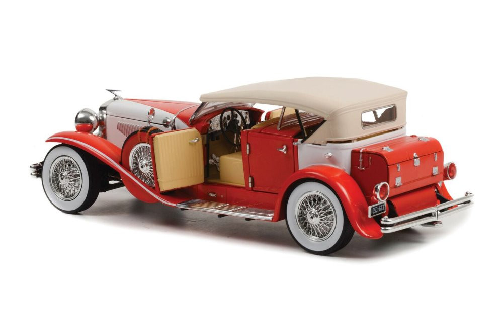 Duesenberg II SJ, Red and White - Greenlight 13627 - 1/18 scale