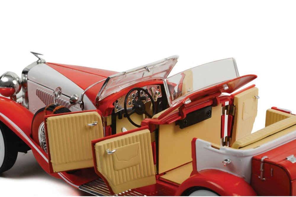 Duesenberg II SJ, Red and White - Greenlight 13627 - 1/18 scale