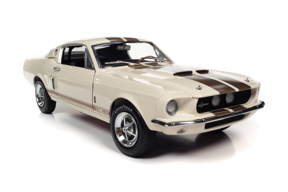 1967 Shelby GT-350 Hardtop, Wimbledon White and Gold - Auto World