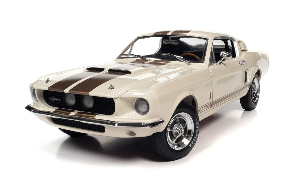 1967 Shelby GT-350 Hardtop, Wimbledon White and Gold - Auto World