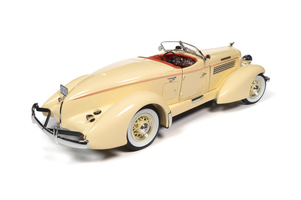 1935 Auburn 851 Speedster, Cream/Ivory - Auto World AW297 - 1/18