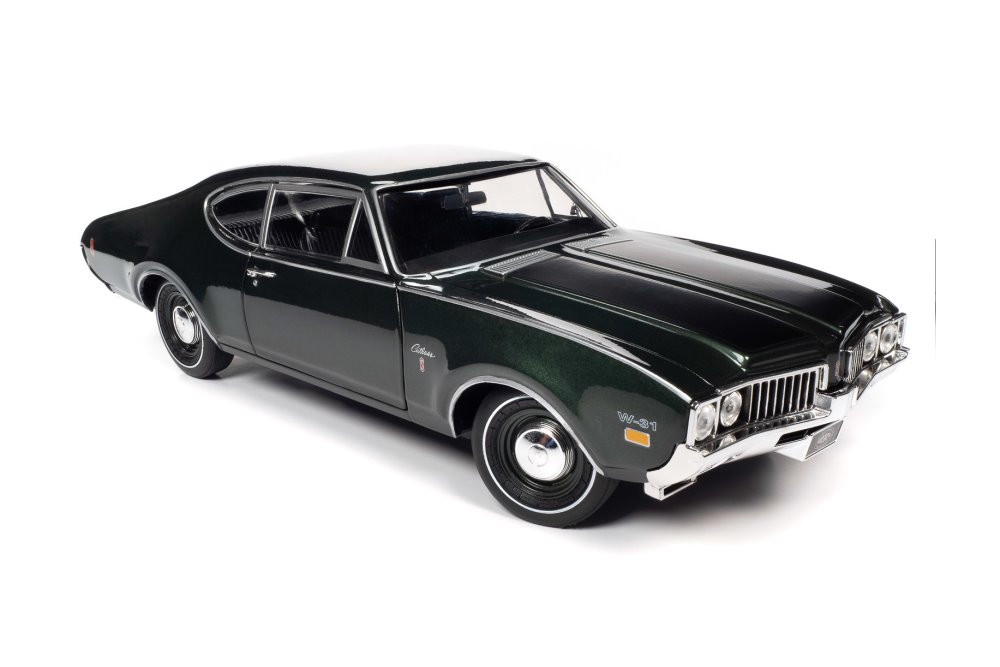 1969 Oldsmobile Cutlass SW-31 Post Coupe (MCACN), Glade Green Auto World - 1/18 scale Diecast Car