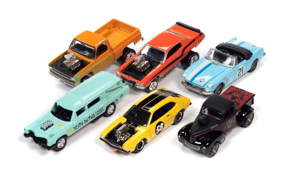  Street Freaks 2021 Release 3 Set B Diecast Car Set - Box of 6 Assd 1/64 Scale Diecast Model Cars