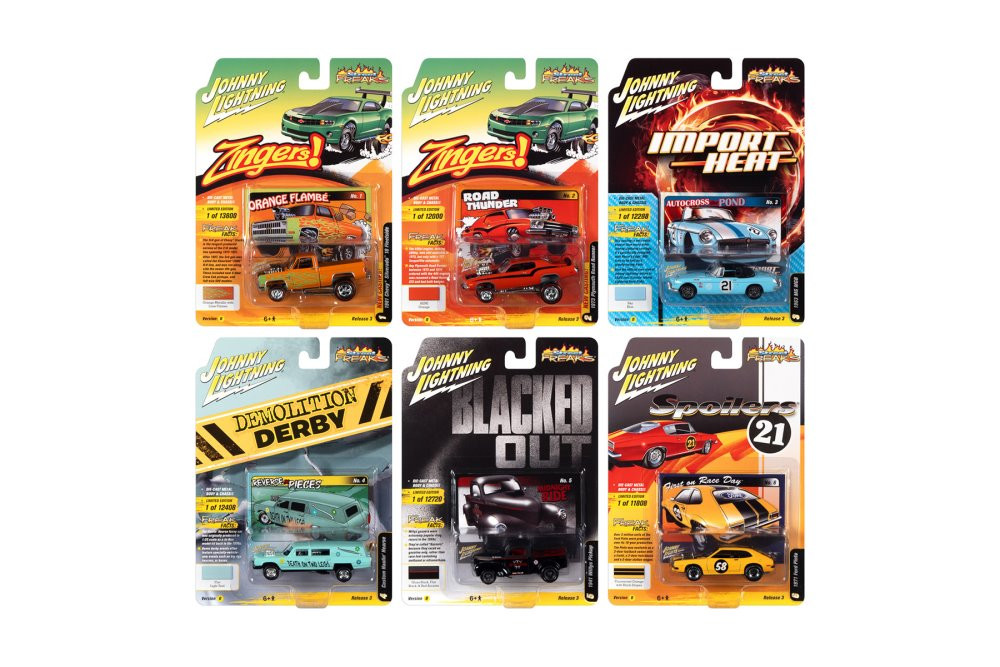  Street Freaks 2021 Release 3 Set B Diecast Car Set - Box of 6 Assd 1/64 Scale Diecast Model Cars