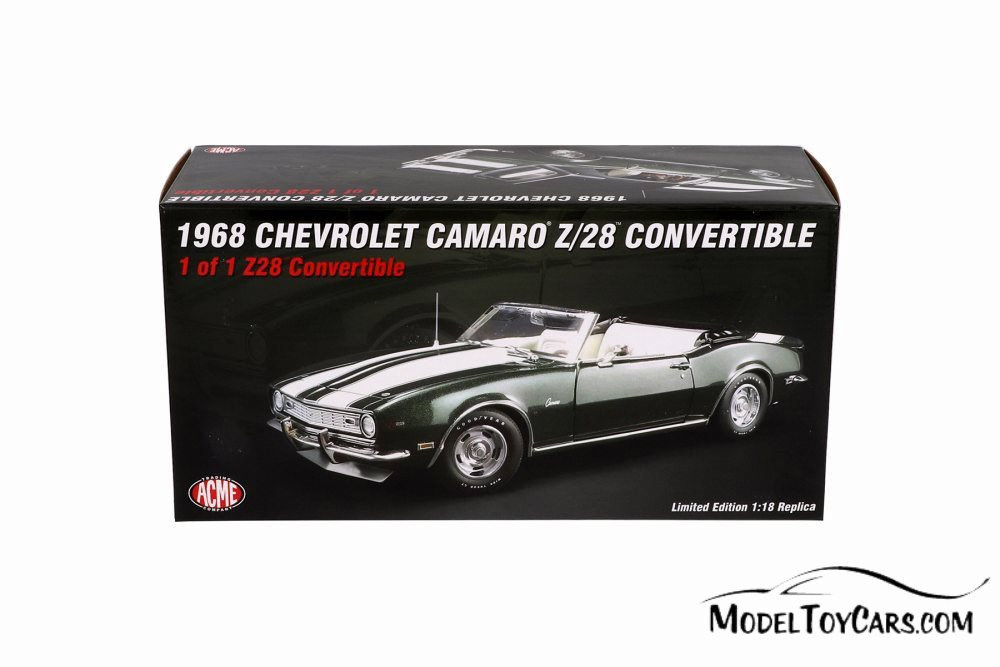 1968 Chevrolet Camaro 1/18ミニカー 1968 Chevrolet Camaro Z/28 Coupe Blue Metallic with White