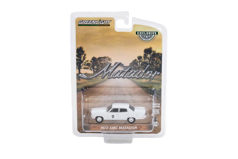 1971 AMC Matador Allied Security, White - Greenlight 30250/48 - 1/64 scale Diecast Model Toy Car