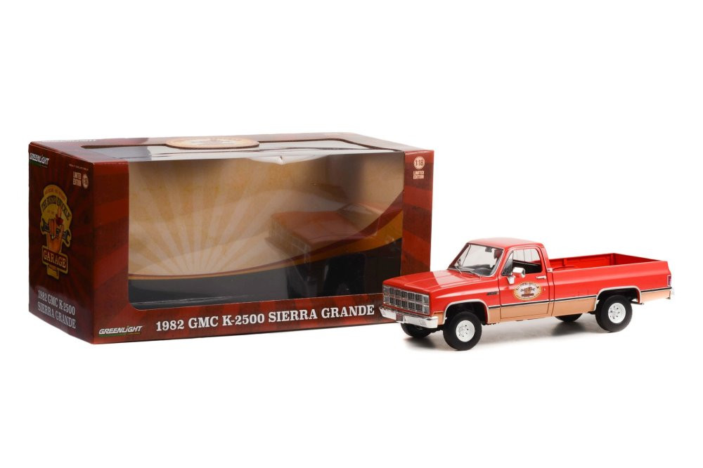 1982 GMC K-2500 Sierra Grande Wideside with trlr Hitch,and Beige 13612 1/18  scale Diecast Car