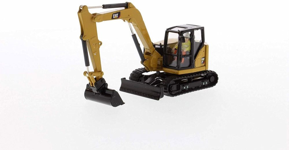 Caterpillar 308 CR Mini Hydraulic Excavator, Yellow - Diecast Masters 85596 - 1/50 scale Diecast Model Toy Car